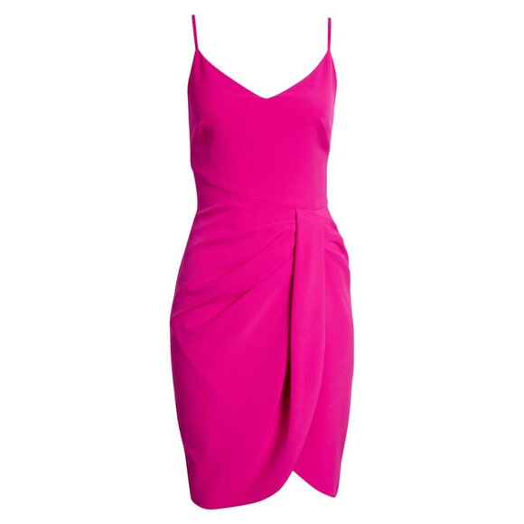 Black Halo Sadora Sheath Dress Vibrant Pink Size 4 NEW NWT